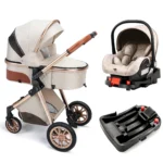 Fashion Stroller 3 in 1 Travel System Newborn Cart Portable Pushchair Cradel Infant Carrier Free Shipping - Image 5