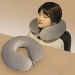 Simple Plush U-shaped Pillow Driving Travel Soft Neck Pillow Nap Pillow Neck Soft Cushion Comfortable Relief Fatigue
