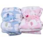 Blanket & Swaddling Newborn Thermal Soft Fleece Blanket Flannel Quilt Infant Bedding Swaddle Wrap Winter Solid Bedding Set