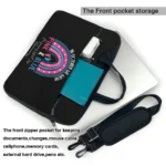 In October We Wear Pink And Blue Pregnancy Infant Loss Boho Crossbody Laptop Bag Case Computer Bag 13 14 15.6 Inch NotebookPouch - Image 3