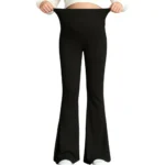 New Maternity Leggings Pregnancy Yoga Pants, Flared Leg Design High Waisted Belly Support for Autumn Winter Outdoor Wear - Image 5
