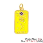 Juya Nwe Necklace Pendant Handmade Prevent Allergy Multicolor Cubic Zirconia Charms Supplies Accessories - Image 2