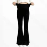 New Maternity Leggings Pregnancy Yoga Pants, Flared Leg Design High Waisted Belly Support for Autumn Winter Outdoor Wear - Image 3