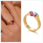 Heart Rings for Women Wedding Engagement Bridal Jewelry Cubic Zirconia Stone Elegant Ring Accessories - Image 4