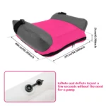 Car Inflatable Booster Seat PVC Universal Travel Portable Booster Cushion With Storage Bag For Kids Comfort and Safety Travel - Image 3