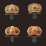 Silicone Pacifier One Piece Design Soft Liquid Silicone 100% BPA Free Flat and Round Shape For Day or Night Use Frosted