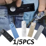 1/5PC Elastic Waist Extenders Belt Practical Waist Extension Buckle For Pregnant Women Men Women Jeans Adjustable Waistband