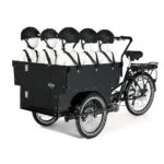 Electric Cargo Tricycle,Heavy Loading Bike with Hydraulic Disc Brake,School Transport for 6 Kids,3Wheel Utility Cycle for Family