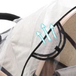 Universal Waterproof Windproof Stroller Rain Cover Travel Weather Shield - Image 5
