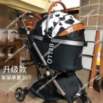 Pet strollers Aluminum tube trolley pet bag separate cat dog car car travel tourist car foldable stroller dog puppy stroller - Image 3