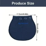 Q1FE Adjustable Maternity Belt Extender Triple Hook Design for Pregnancy Cotton Spandex Waistband Expansion Accessory - Image 6