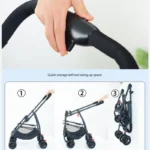 Collapsible Pet Travel Carrier Breathable 4 Wheel Pet Stroller for Cat Dog Bag Sleeping with Storage Basket - Image 3