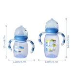 150ml/270ml cartoon bottle, 0-3 years old newborn feeding bottle, drop-proof and leak-proof, food grade safe PP material - Image 6