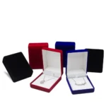 1Pcs Velvet Jewelry Box For Pendant Display Gift Boxes Jewellery Packaging Storage Box Necklace Holder Pendant Box Storage Case - Image 3