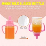 Large size Doll Feeding Bottle Set Care Toy Stroller 2pcs Milk And Juice Bottles With Toy Pacifier For Dolls - Image 4