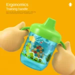 Infant Spill Anti-choking Duckbill Cup with Handles and Lids special Learning Drinking Cup With Dustproof Cover for Toddler - Image 6