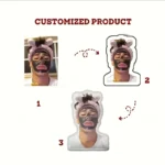 Personalized Photo Plush Pillow - Custom FaceBodyNameTextLogo - Upload Your Own Picture - Soft Fabric Cushion for Bed, Sofa, Car - Image 4