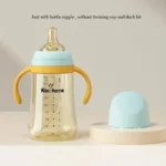 240ml bottle, suitable for water and formula, with handle and lid, easy to hold, unisex feeding bottle - perfect gift - Image 5