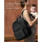 GoEase Diaper Bag Stylish, Durable amp Waterproof Bag with MultiPockets, Laptop Compartment, Changing Pad amp Stroller Stra - Image 2
