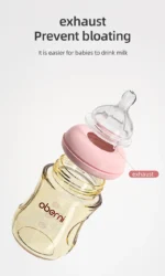 Oberni 150ml+180ml PPSU Imitated Breast Milk Bottle set Anti bloating 0-6 Newborn Bottle With Resistant to Falling - Image 4
