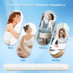 10PCS Castor Oil Patches Castor Oil Pack Wraps Disposable Organic Cotton Self-Adhesive Pads for Belly Button Anti Leakage Design - Image 2