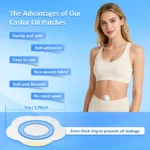 10-50PCS Castor Oil Patches Disposable Castor Oil Belly Button Patch Self-Adhesive Pads for Belly Back Leg Anti Leakage No Wash - Image 5