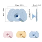 Toddler Bath Time Essential Silicone Massage Tool Hair Brush with Suction Cup for Easy Storage Convenient Use - Image 6