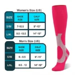 Compression Socks Varicose Vein Stocking Running Cycling Socks Fit for Edema Diabetic Pregnancy Blood Circulation Fashion Socks - Image 2