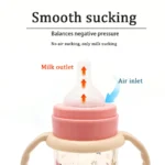 5-36 months 250ml wide caliber PP bottle, silicone nipple, dreamy star pattern, flat bottom lid, best holiday gift - Image 6