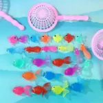 1 Set Toddlers Bathing Shower Gifts Kawaii Simulation Rubber Goldfish Bath Water Play Games Toys For Kids