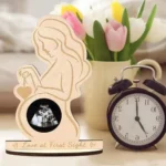 Handicraft Ultrasound Photo Frame Handmade DIY Ultrasonic Stand Sign Ultrasound Wooden Pictures Frame Memory Gift - Image 2
