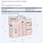 Bed Organizer Hanging Bags Newborn Crib Diaper Storage Bag For Babies Infant Diaper Clothing Caddy Bag Bedding Nursing Bag - Image 6