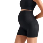 New Maternity Safety Shorts Anti-Reveal Underwear, High Waisted Seamless Belly Support Stretchy Base Layer Pregnancy Yoga Pants - Image 4