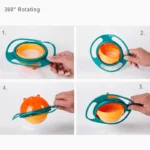 Universal Gyro Bowl Children Rotary Balance Novelty Gyro 360 Rotate Spill Proof Feeding Dishes Training Rotary Balance Toy - Image 5