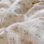 Floral Print Muslin Blanket Quilt for Summer Infant Comforter Napping Cover Bedding Quilt Lightweight Fabric for Baby - Image 2