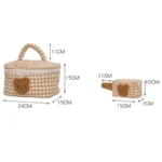 Cute Bear Cosmetic Makeup Bag for Mom Mommy Diaper Bag Nappy Storage Portable Stroller Bags Zipper Organizer Toiletry Kits - Image 6