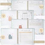 AED5-Memory Book Scrapbook Photo Album Pregnancy Diary Cute Animal Keepsake Record Growth Journal Hand Account - Image 6