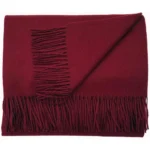 Luxury Mandarin Solid Color Alpaca Throw Blanket, Soft and Warm Afghan for Cozy Comfort - Image 4