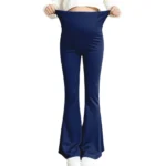 New Maternity Leggings Pregnancy Yoga Pants, Flared Leg Design High Waisted Belly Support for Autumn Winter Outdoor Wear - Image 4