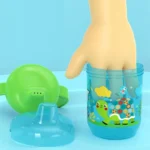 Infant Spill Anti-choking Duckbill Cup with Handles and Lids special Learning Drinking Cup With Dustproof Cover for Toddler - Image 4