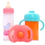 Doll Feeding Bottle Set Care Toy Stroller 2pcs Milk And Juice Bottles With Toy Pacifier Doll Accessories - Image 5