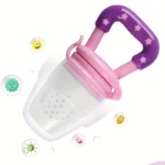 Feeding Spoon Fruit Grinding Pacifier Complementary Bites Silicone Mesh Feeding Tableware - Image 5
