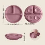 1PCS Sucker Silicone Dining Plate BPA Free Children Dishes Suction Toddle Training Tableware Kids Feeding Bowls Stuff - Image 3