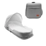 Portable Cribs Movable Multifunctional Foldable Newborn Infants Bed For Travel With Mosquito Net Maternity Diaper Bag - Image 5