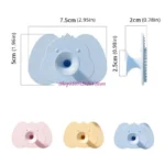 Silicone Bath Brush Hairbrush with Suction Cup Feature for Easy Storage - Image 6