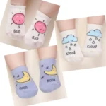 Cartoon Socks Spring Autumn Cotton Cute Non-slip Sock Boys Girls Newborn Infant Bebe Soft Floor Wear for 0-2 Years