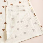 100X100cm Receive Blanket for Newborn Cotton Muslin Swaddle Blanket Bedding Infant Bath Towel Items Mother Kids - Image 6