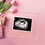 Acrylic Ultrasound Picture Frame, Bright Photo Frame, Sonogram Love at First Sight Keepsake Announcement, Birth Inform - Image 5
