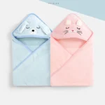 Cartoon Animal Bath Towels Soft Newborn Hooded Towel Blanket Toddler Bathrobe Warm Sleeping Swaddle Wrap for Boys Girls - Image 5