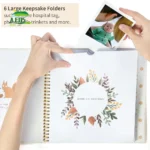 AED5-Memory Book Scrapbook Photo Album Pregnancy Diary Cute Animal Keepsake Record Growth Journal Hand Account